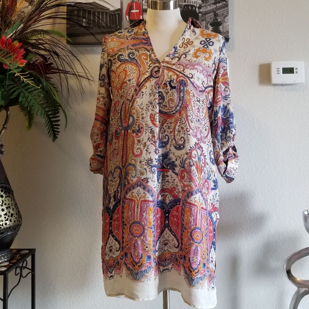 Zara basics Shirt dress Size small